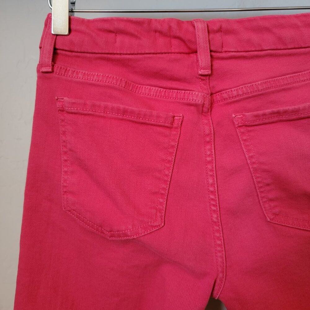 Jen 7 by 7 For All Mankind Red Jean Rolled Cuff Bermuda Shorts - Picture 8 of 16